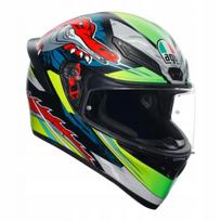 Integralinis šalmas AGV K1 S Dundee, matinis žalias/raudonas, XL