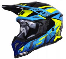 Motociklo šalmas JUST J39, fluo neoninis, dydis M (57-58 cm)