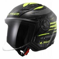 Atviras motociklo šalmas LS2 OF616 AIRFLOW II BRUSH BL. H-V Y.-06, M dydis