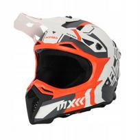 Krosinis šalmas Acerbis Profile 5 22-06, oranžinis ir baltas