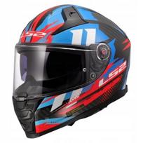 Motociklininko šalmas LS2 FF811 Vector II Carbon Tantic Blue, M dydis