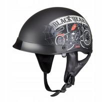 Motociklininko šalmas W-TEC Black Heart Rednut, atviras, juodas