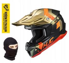 Krosinis-enduro šalmas HJC C50 Primal, auksinis/juodas, M dydis