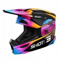 Vaikiška krosinė enduro šalmas Shot Furious Kid Miami oranžinis YM