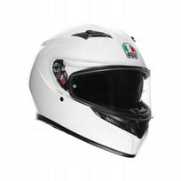 Motociklininko šalmas AGV K3, baltas, XL