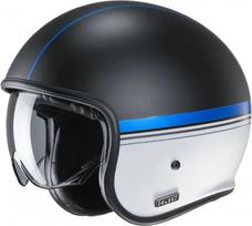 Motociklininko šalmas HJC V30 Equinox juoda/mėlyna/balta, XS