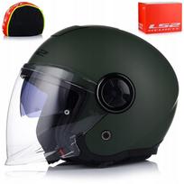 Atviras motociklo šalmas LS2 OF620 Classy II Military Matt su Blend funkcija, 22.06