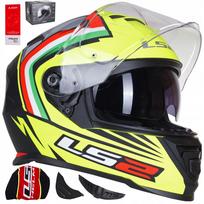 Motociklininko šalmas LS2 FF800 Storm Nepa Replica, geltonas/mėlynas, XXL