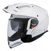Motociklininko šalmas SMK HYBRID EVO GL100, balta, XS