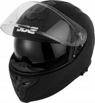 Motociklininko šalmas JDC SABRE, juodas, pilnas veidas, ECE 22.06, L (59-60 cm)