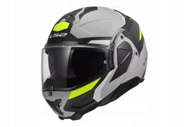 Motociklininko šalmas LS2 FF910 Advant II, juoda/pilka/geltona, XXL