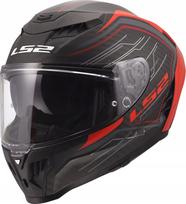 Motociklininko šalmas LS2 FF807 Dragon Subic Carbon raudonas, L dydis