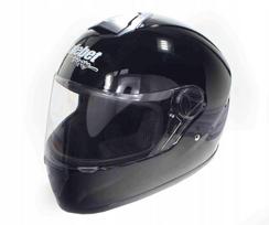 Motociklo šalmas SAFEBET HF-112, juodas, dydis L (ECE)