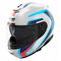 Motociklininko šalmas NOLAN N100-6 RADIANTE balta/raudona N16000826-358-M