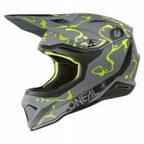 Motociklo šalmas ONEAL 1SRS Splash, pilkas/neoninis geltonas, S dydis (55–56 cm), 0634-012