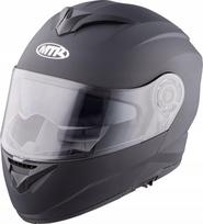 Motociklininko šalmas MTR K-14 su smakro apsauga, chopper ir cruiser motociklams