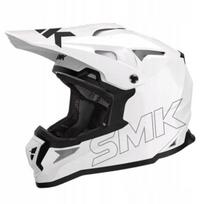 Motokroso šalmas SMK ALLTERRA, baltas, L dydis