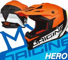 Motociklo šalmas ORIGINE HERO oranžinis, M dydis (58-59 cm), tinka KTM, homologuotas
