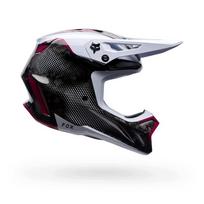 Motociklininko šalmas FOX V3 RS Tactile, baltas, M dydis