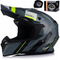 Motociklo šalmas VITO TIVOLI Nardo pilkas, enduro/cross/ATV