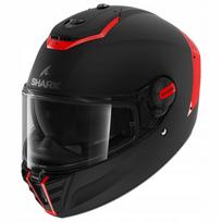 Motociklininko šalmas SHARK SPARTAN SP, juodas/raudonas