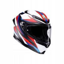 Motociklininko šalmas AGV K6 S Timewarp, juodas/raudonas/mėlynas, matinis, S dydis