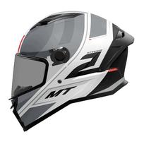 Integralus šalmas MT Helmets STINGER 2 POUN B2 pilkas/baltas, matinis, S dydis