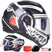 Motociklininko šalmas LS2 FF910 ADVANT II TAPE juodas, ECE22.06, su PINLOCK MAX VISION