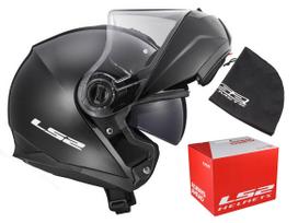 Motociklo šalmas LS2 FF325 Strobe, juodas matinis, XXL