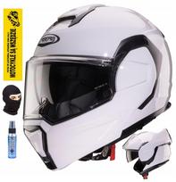 Motociklo šalmas CABERG JAW FLIP-BACK Trip, baltas, M dydis, su Pinlock