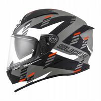 Motociklo šalmas SUOMY SPEEDSTAR FLOW, matinis baltas/pilkas, dydis M, KSVR0021.4