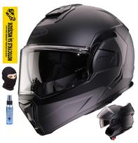 Motociklininko šalmas CABERG JAW FLIP-BACK, juodas matinis, 2XL, su Pinlock ir priedais