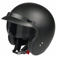 Motociklininko šalmas ROCC Classic Pro, juodas matinis, XL