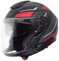 Motociklininko šalmas SCHUBERTH J2 Sigma Red, atviras, L dydis