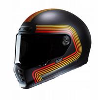 Motociklininko šalmas HJC V10 FONI, juodas/raudonas