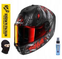 Motociklininko šalmas SHARK SPARTAN RS Shaytan, juoda/raudona/pilka matinė, XS