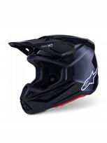 Motokroso šalmas ALPINESTARS SUPERTECH M7, juodas blizgus, S dydis
