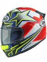 Motociklininko šalmas Arai Quantic STARS & STRIPES YELLOW, M dydis