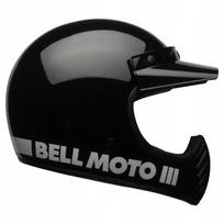 Motociklininko šalmas BELL MOTO-3 Classic juodas, XXL dydis