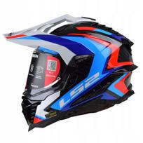 Motociklininko šalmas LS2 MX701 Explorer Frontier Carbon su Pinlock, L dydis
