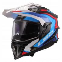 Enduro šalmas LS2 MX701 EXPLORER C FRONTIER, balta/mėlyna, XL (61-62 cm)