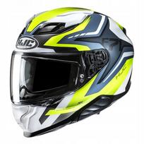 Motociklininko šalmas HJC F71 FES, geltonai mėlynas