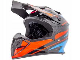 Motociklininko šalmas TORQ TORQ-911, juodai mėlynas, M dydis