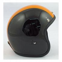 Atviros konstrukcijos šalmas Bandit Jet Race, juodas/oranžinis, 850 g
