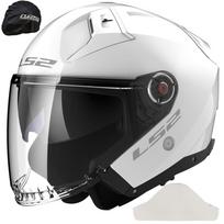 Atviras motociklo šalmas LS2 OF603 Infinity II, balta, XL