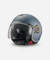 Atviras motociklo šalmas VESPA Officina 8 su skydeliu, XS