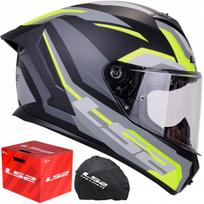 Motociklininko šalmas LS2 Rapid III FF820 Hyper Fluo su Pinlock sistema, ECER 22.06
