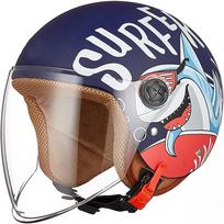Vaikiškas motociklo šalmas Sufrer FREEUP, 48–55 cm, 3–8 m.