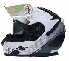 Motociklininko šalmas NAXA F23/I su blenda ir Pinlock