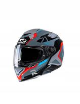 Motociklininko šalmas HJC RPHA71 HAPEL MC21 pilkas/raudonas, dydis S